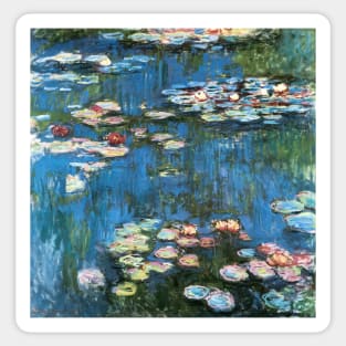 Waterlilies by Claude Monet Sticker